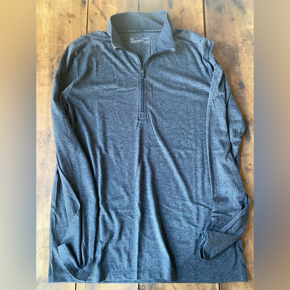 Under Armour Men's Dark Gray Zip-Up Sweater